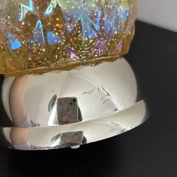 Bath & Body WORKS Pineapple Water Globe 3 Wick Candle Holder Lights Up 2022 - Picture 6 of 8